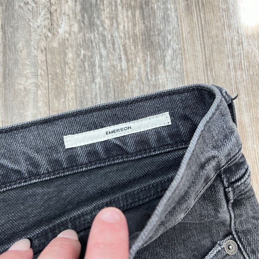 Citizens Of Humanity Women’s Size 33 Black Wash DIY Cut Off Jeans Shorts - Picture 5 of 14